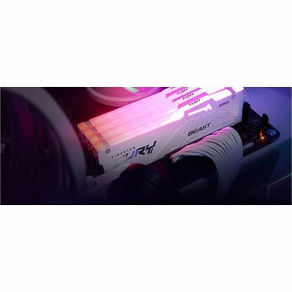 64GB 6000MT/S DDR5 CL30 DIMM KIT OF 2 FURY BEAST WHITE RGB EXPO