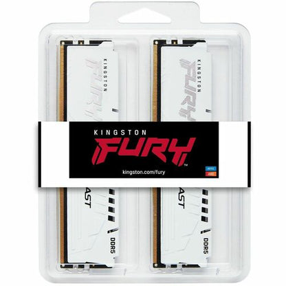 Kit de 2 mémoires DDR5 CL30 32 Go 6 000 MT/S DIMM FURY BEAST BLANC EXPO