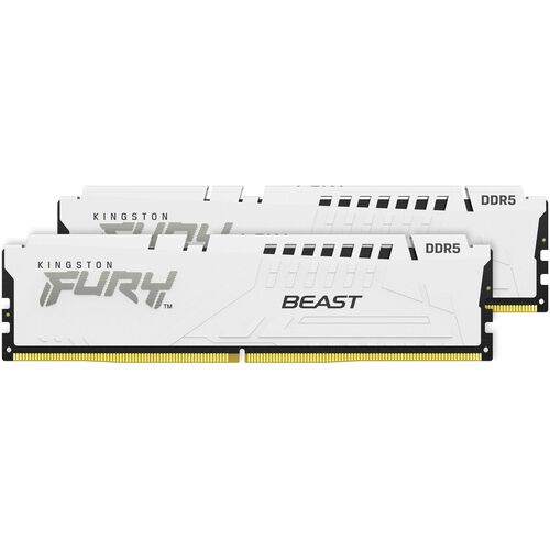 Kit de 2 mémoires DDR5 CL30 32 Go 6 000 MT/S DIMM FURY BEAST BLANC EXPO