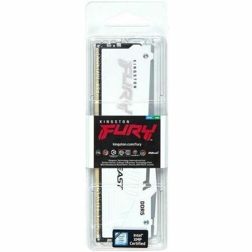 16GB 6400MT/S DDR5 CL32 DIMM FURY BEAST WHITE RGB XMP