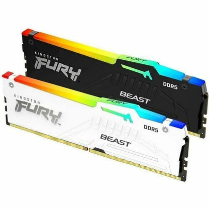16GB 6400MT/S DDR5 CL32 DIMM FURY BEAST WHITE RGB XMP