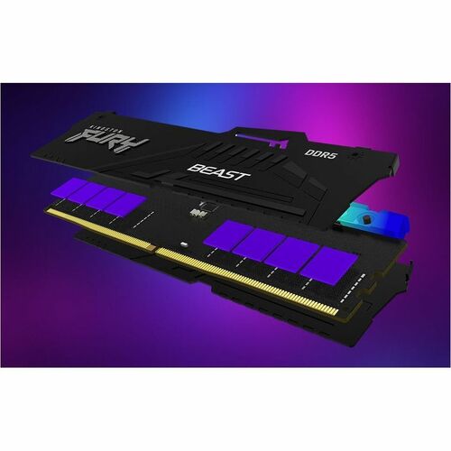 Mémoire DDR5 CL32 16 Go 6400 MT/S DIMM FURY BEAST RGB XMP