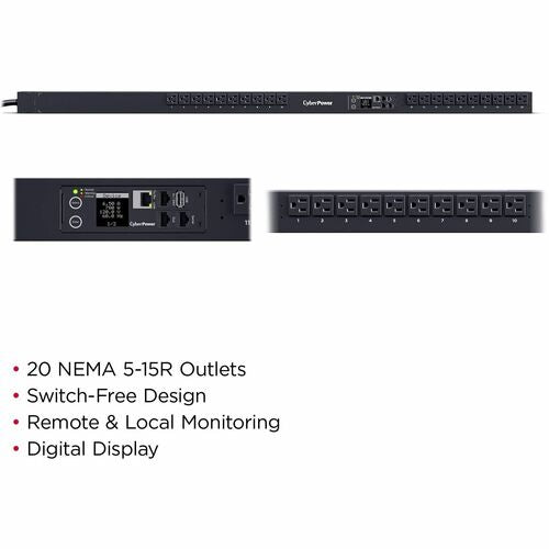 CyberPower CyberPower PDU31116 PDU 20 prises - Surveillée - NEMA 5-15