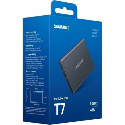 Disque dur portable USB 3.2 GEN. 2 T7 4 To Gris Multi 5