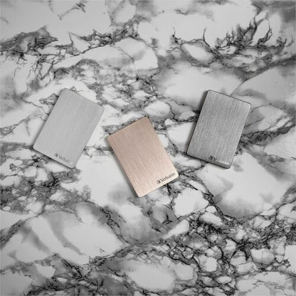 VERBATIM 1TB ALU HARD DRIVE SLIM PORTABLE SILVER MULTI 4