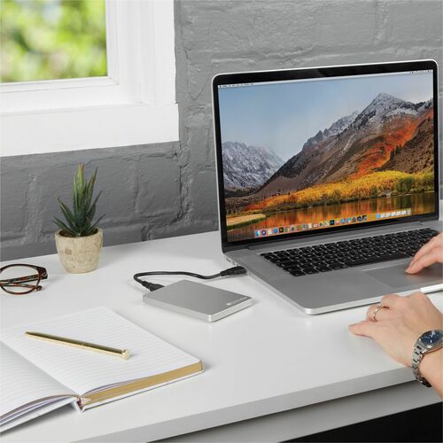 VERBATIM 1TB ALU HARD DRIVE SLIM PORTABLE SILVER MULTI 4