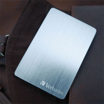 VERBATIM 1TB ALU HARD DRIVE SLIM PORTABLE SILVER MULTI 4