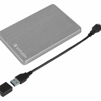 VERBATIM 1TB ALU HARD DRIVE SLIM PORTABLE SPACE GREY MULTI 4