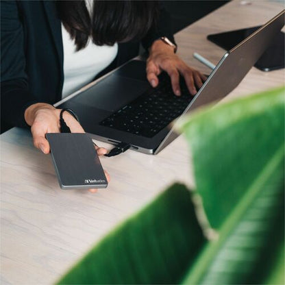 VERBATIM 1TB ALU HARD DRIVE SLIM PORTABLE SPACE GREY MULTI 4