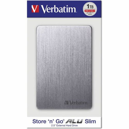 VERBATIM 1TB ALU HARD DRIVE SLIM PORTABLE SPACE GREY MULTI 4