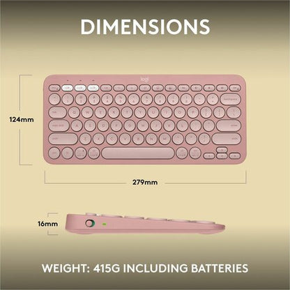 PEBBLE KEYS 2 K380S ROSE TONAL MULTI 4