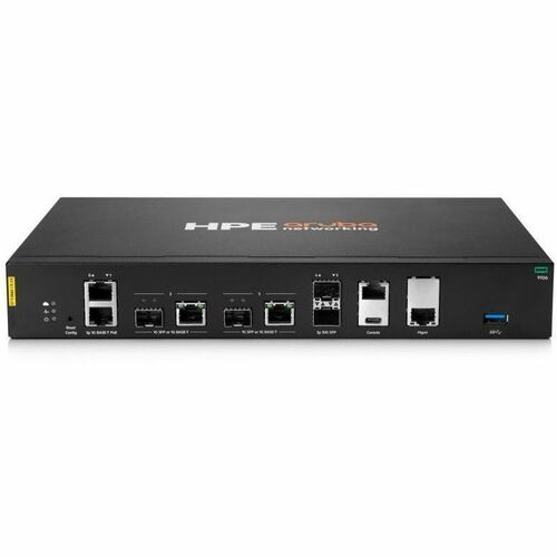 Puerta de enlace híbrida HPE ARUBA NETWORKING 9106 2 puertos SFP+ 2 puertos COMBO 2 puertos POE