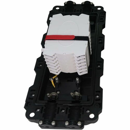Gabinete horizontal de empalme de fibra Tripp Lite by Eaton con 6 bandejas de empalme, capacidad para 144 fibras, clasificación IP68