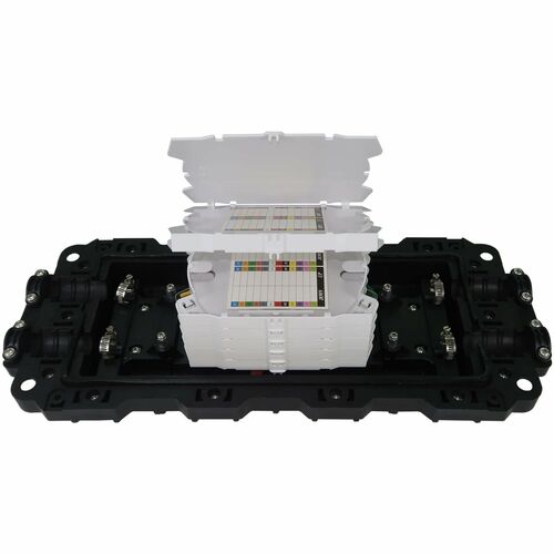 Gabinete horizontal de empalme de fibra Tripp Lite by Eaton con 6 bandejas de empalme, capacidad para 144 fibras, clasificación IP68