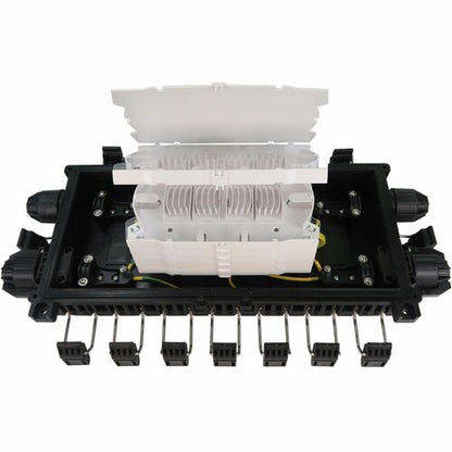 Gabinete horizontal de empalme de fibra Tripp Lite by Eaton con 6 bandejas de empalme, capacidad para 288 fibras, clasificación IP68