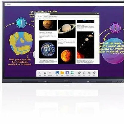 75IN ANDROID (13) OS INTERATIVE WHITE BOARD WITH BUILT-IN SPEAKER