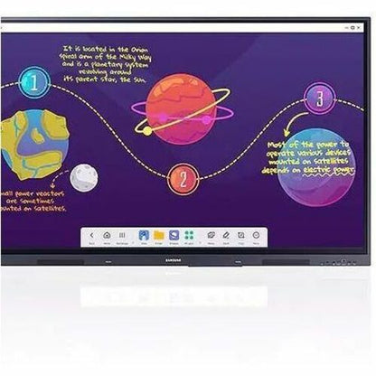 75IN ANDROID (13) OS INTERATIVE WHITE BOARD WITH BUILT-IN SPEAKER