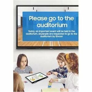75IN ANDROID (13) OS INTERATIVE WHITE BOARD WITH BUILT-IN SPEAKER