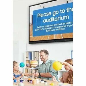 75IN ANDROID (13) OS INTERATIVE WHITE BOARD WITH BUILT-IN SPEAKER