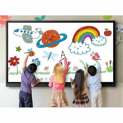 75IN ANDROID (13) OS INTERATIVE WHITE BOARD WITH BUILT-IN SPEAKER