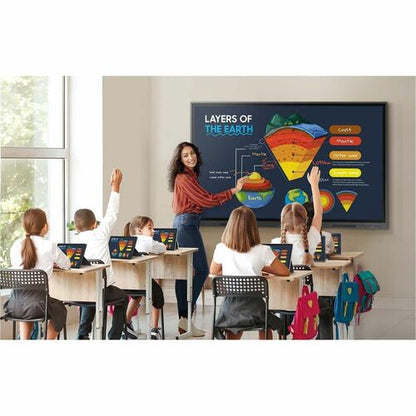 75IN ANDROID (13) OS INTERATIVE WHITE BOARD WITH BUILT-IN SPEAKER