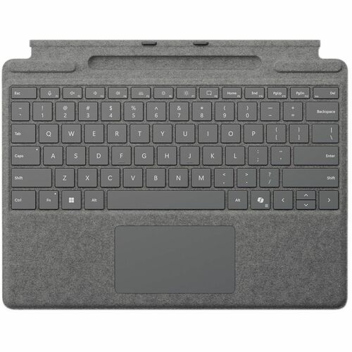 Microsoft Surface Pro Keyboard with Pen Storage - Platinum - Notebook - TouchPad