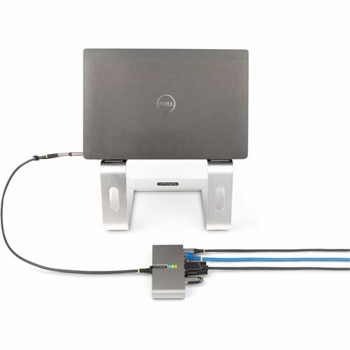 Hub USB-C 2 ports StarTech.com avec Ethernet Gigabit et port série RS232 FTDI, USB connecté