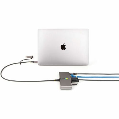 Hub USB-C 2 ports StarTech.com avec Ethernet Gigabit et port série RS232 FTDI, USB connecté