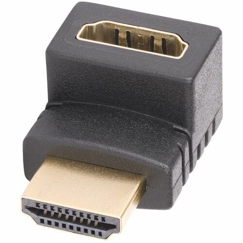 StarTech.com Down Angle HDMI 2.0 Adapter, Male to Female, Vertical 90-Degree Angled HDMI P