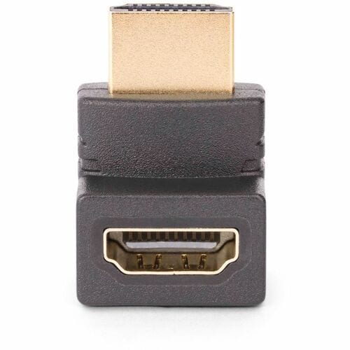 StarTech.com Down Angle HDMI 2.0 Adapter, Male to Female, Vertical 90-Degree Angled HDMI P