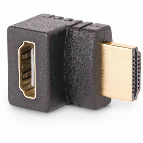 StarTech.com Down Angle HDMI 2.0 Adapter, Male to Female, Vertical 90-Degree Angled HDMI P