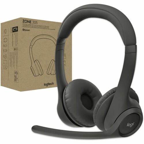 Logitech Zone 305 Headset - Stereo - Wireless