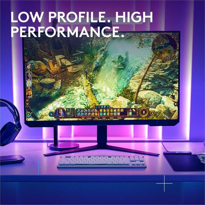 Teclado para juegos Logitech G515 Lightspeed TKL - Conectividad con cable/inalámbrica - Bluetooth