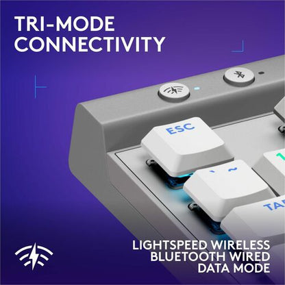Teclado para juegos Logitech G515 Lightspeed TKL - Conectividad con cable/inalámbrica - Bluetooth