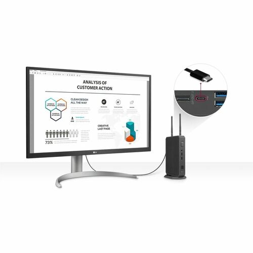 LG CQ601I-6P Desktop Thin Client Pentium N6005 Quad-core (4 Core) 2 GHz - Intel Chip