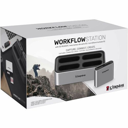 Station d'accueil USB-C 3.2 GEN2 WORKFLOW STATION avec double emplacement pour carte SD UHS-II