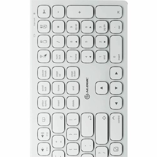 Clavier Bluetooth rechargeable USB-C ECHELON pour Mac, blanc, États-Unis