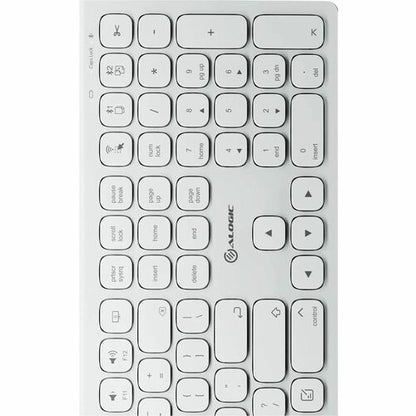 Clavier Bluetooth rechargeable USB-C ECHELON pour Mac, blanc, États-Unis