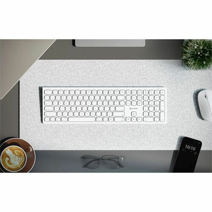 Clavier Bluetooth rechargeable USB-C ECHELON pour Mac, blanc, États-Unis