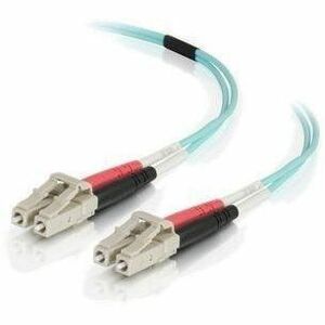Dell C2G 5m LC-LC 50/125 Duplex Multimode OM4 Fiber Cable - Aqua - 16ft - 16.4 f