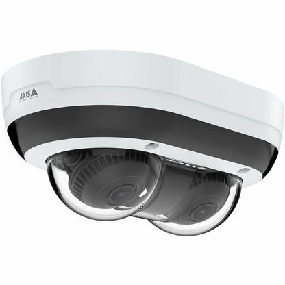 AXIS P4708-PLVE 8 Megapixel Outdoor 4K Network Camera - Color - Dome - Black  -
