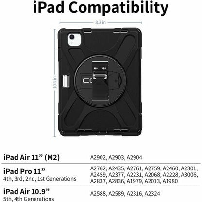 CODi Rugged Carrying Case for 10.9" (276.86 mm) to