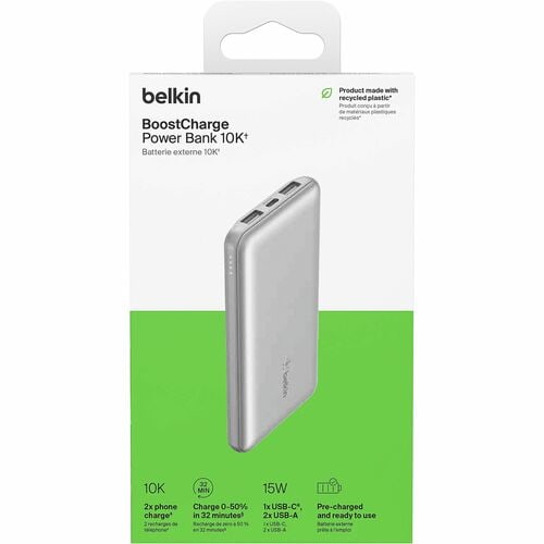Belkin 15W 3-port USB Power Bank - 10K mAh
