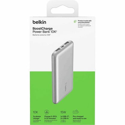 Belkin 15W 3-port USB Power Bank - 10K mAh