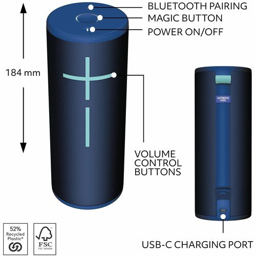 Ultimate Ears BOOM 4 Portable Bluetooth Speaker System