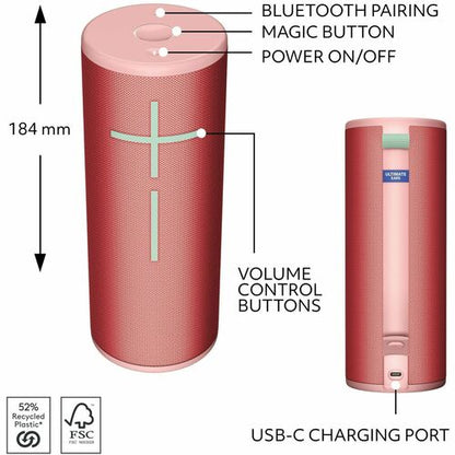 Ultimate Ears BOOM 4 Portable Bluetooth Speaker System