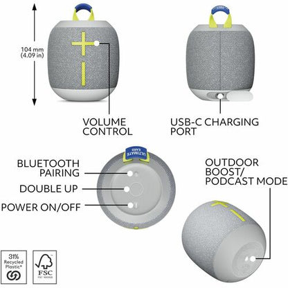 Ultimate Ears WONDERBOOM 4 Portable Bluetooth Spea