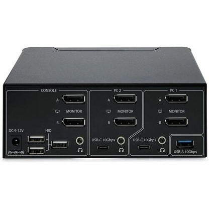 CONMUTADOR KVM DP 1.4 DE 2 PUERTOS - KVM CON PUERTO DE PANTALLA DOBLE