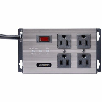 StarTech.com 4-Outlet Industrial Power Strip 125V/15A, EMI/RFI Isolati