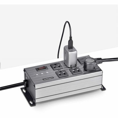 StarTech.com 6-Outlet Industrial Power Strip 125V/15A, EMI/RFI Isolati